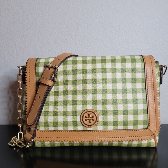 Tory Burch Kerrington Gingham Crossbody Bag - Picture 2 of 15